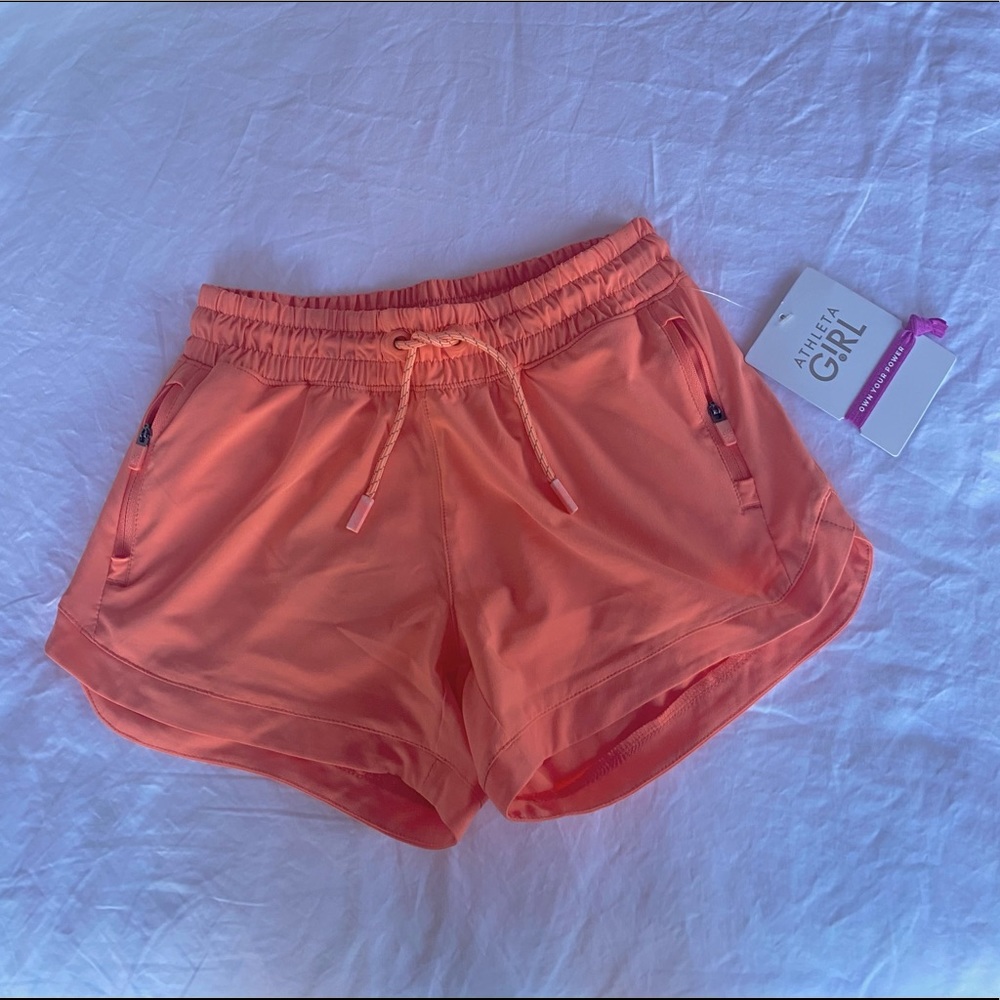 (Kids) Athleta Girl — All Play 3” Short in Neon Coral